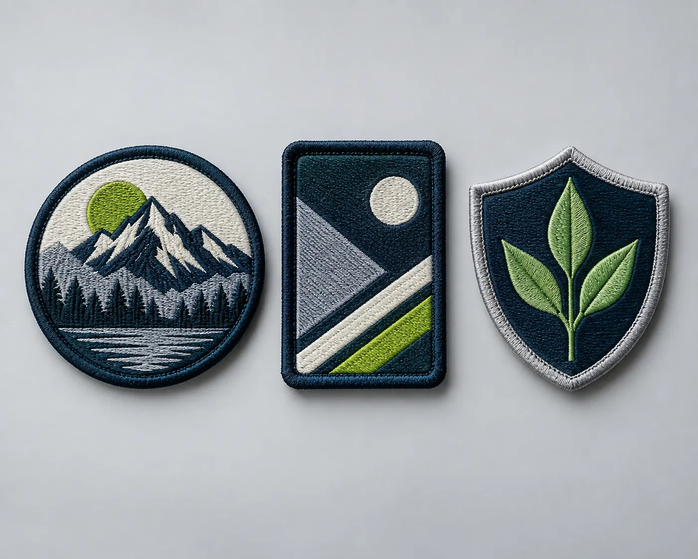 Embroidered Patches — illustrative design concept