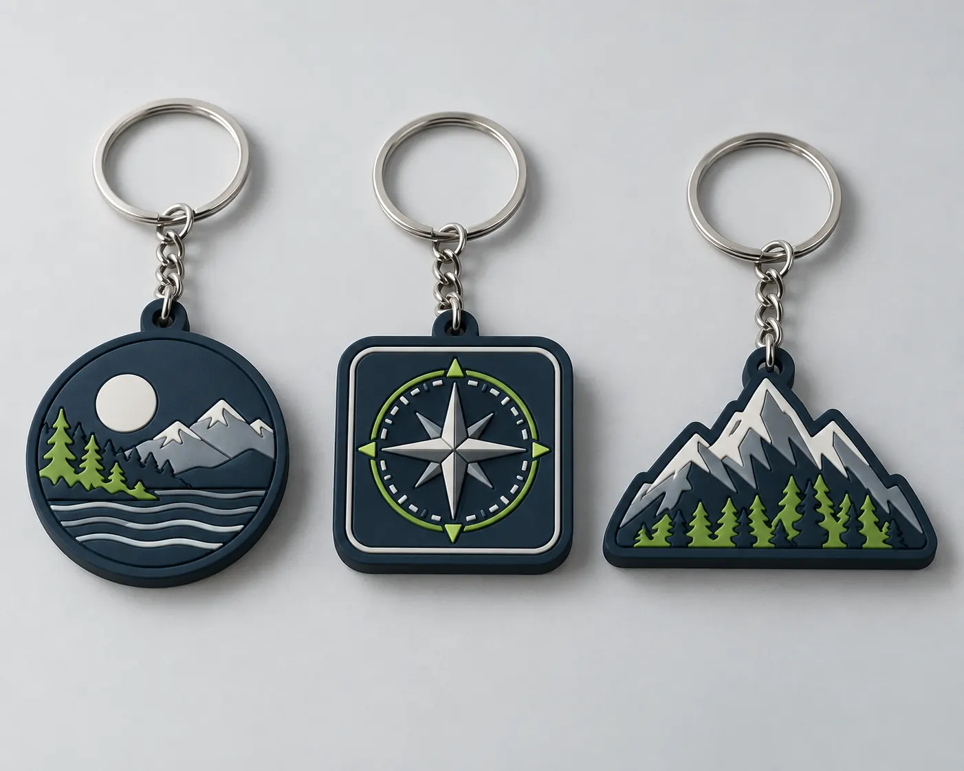 PVC Keychains — illustrative design concept